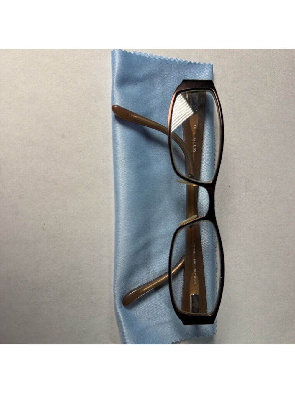 Guess GU2205 BRN Brown Rectangular Eyeglasses FRAMES ONLY 50-17-135 Demo Lenses